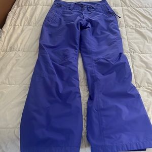 North face women’s snow pants - purple